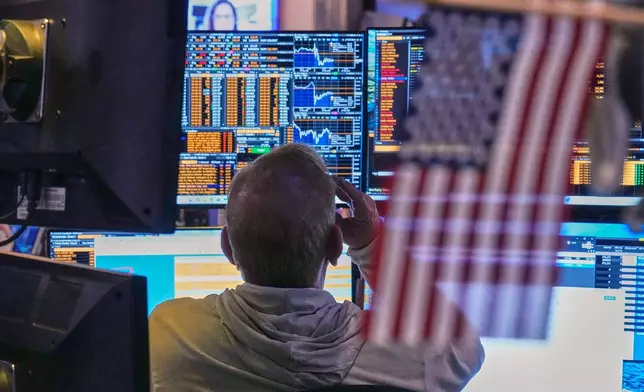 Trader Richard Cohen works on the floor of the New York Stock Exchange, Friday, May 29, 2026. (AP Photo/Richard Drew)