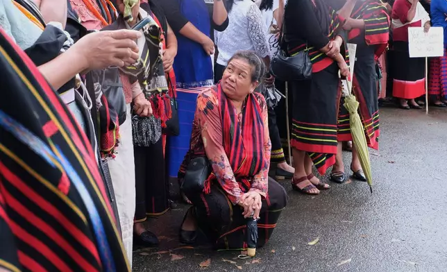 Indigenous Nagas participate in a protest against rising cases of sexual violence against women and demanding justice for victims, in Kohima, capital of the northeastern Indian state of Nagaland, Friday, June 19, 2026. (AP Photo/Yirmiyan Arthur)