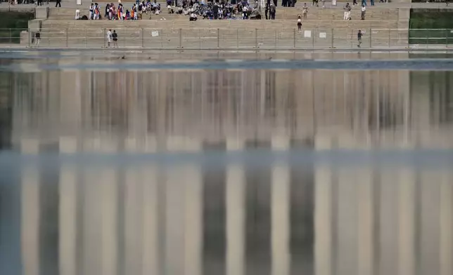 The Lincoln Memorial is reflected in the Lincoln Memorial Reflecting Pool Friday, June 26, 2026, in Washington. (AP Photo/Carolyn Kaster)