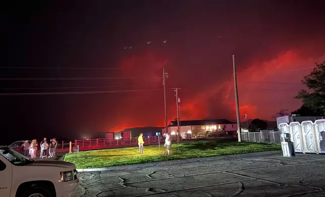 The Iron Fire burns outside near Eureka, Utah, Jun. 20, 2026. (Kelly Wickens/Utah Forestry, Fire State Lands via AP)