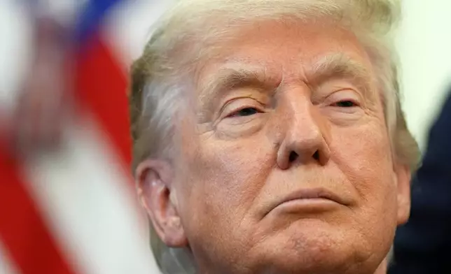 President Donald Trump is pictured during an event where he signs a proclamation about the fishing industry, in the Oval Office of the White House, Thursday, June 11, 2026, in Washington. (AP Photo/Jacquelyn Martin)