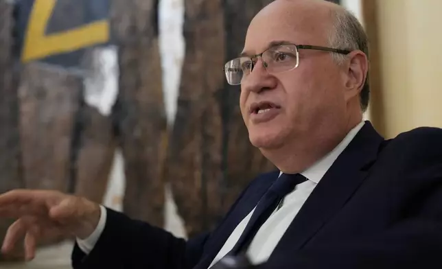 The President of the Inter-American Development Bank Ilan Goldfajn speaks to the Associated Press during an interview in Rome, Thursday, June 18, 2026. (AP Photo/Domenico Stinellis)