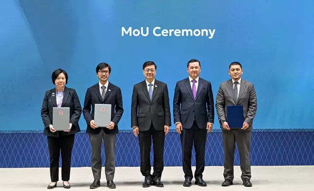 CE leads delegation to begin visit programme to Kazakhstan  Source: HKSAR Government Press Releases