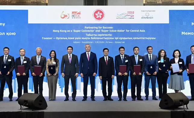 Speech by CE at "Partnering for Success - Hong Kong as a 'Super Connector' and 'Super Value-Adder' for Central Asia" High-level Business Luncheon in Astana (with photos/video) Source: HKSAR Government Press Releases
