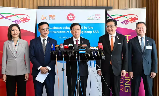 CE leads delegation to continue visit to Kazakhstan  Source: HKSAR Government Press Releases