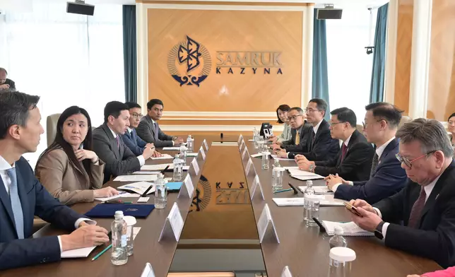 CE leads delegation to continue visit to Kazakhstan  Source: HKSAR Government Press Releases