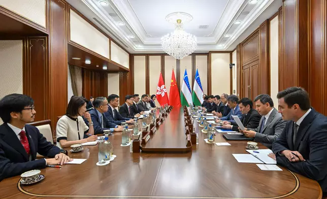 CE leads delegation to begin visit programme to Uzbekistan  Source: HKSAR Government Press Releases