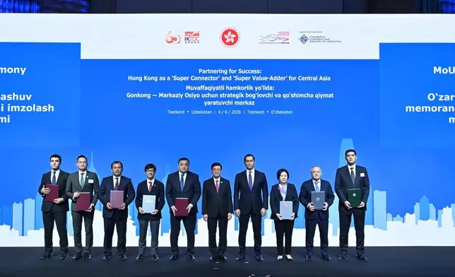 CE leads delegation to begin visit programme to Uzbekistan  Source: HKSAR Government Press Releases