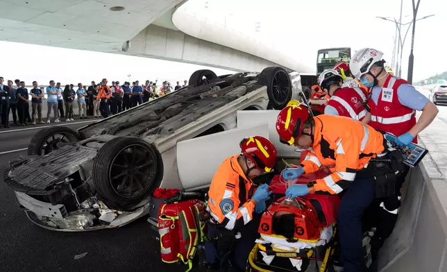 Police conduct inter-departmental major incident exercise on Hong Kong-Zhuhai-Macao Bridge  Source: HKSAR Government Press Releases
