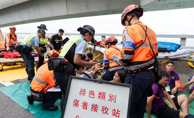 Police conduct inter-departmental major incident exercise on Hong Kong-Zhuhai-Macao Bridge  Source: HKSAR Government Press Releases
