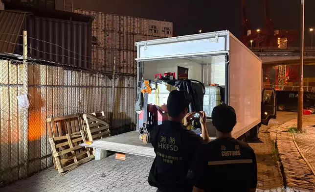 Hong Kong Customs and Fire Services Department shut down two illegal fuelling stations  Source: HKSAR Government Press Releases