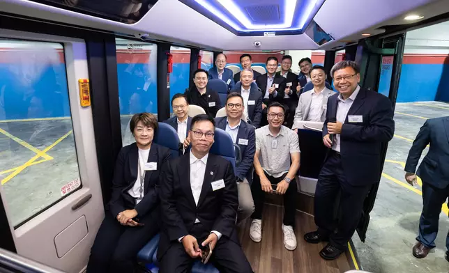 LegCo Panel on Transport visits Citybus depot and observes autonomous minibus Source: HKSAR Government Press Releases