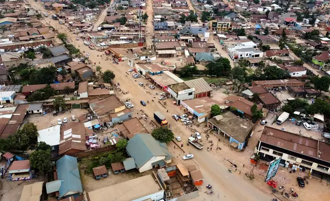 A general view in Beni, Congo, Sunday, May 31, 2026. (AP Photo/Kitsa Musayi Sebastien)