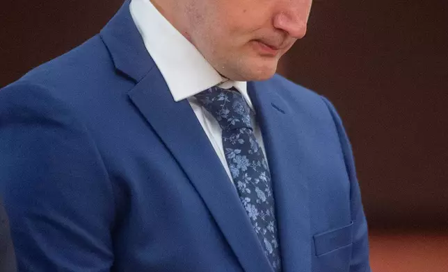 Former Hartford police officer Joseph Magnanom appears during his arraignment at Hartford Superior Court in Hartford, Conn., on Friday, June 5, 2026. (Aaron Flaum/Hartford Courant via AP, Pool)
