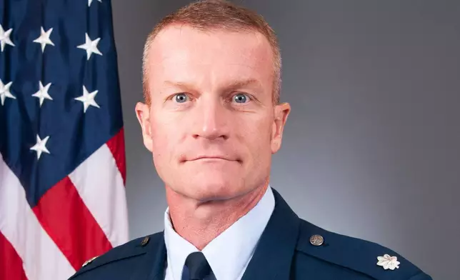 This undated photo provided by the Edwards Air Force Base shows Col. Gregory Watson. (Edwards Air Force Base via AP)