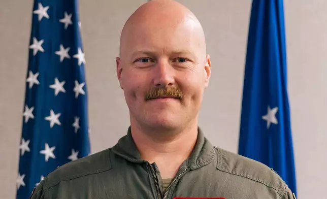 This undated photo provided by the Edwards Air Force Base shows Maj. Robert Dee. (Edwards Air Force Base via AP)