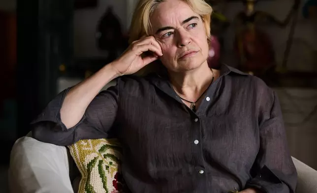 Paula Alonso, poses for a portrait after an interview with The Associated Press in Madrid, Spain, Thursday, May 21, 2026. (AP Photo/Bernat Armangue)