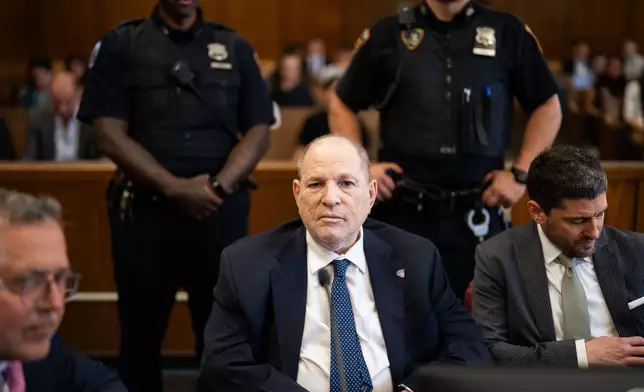 Harvey Weinstein appears in Manhattan Supreme Court Thursday, June 25, 2026 in New York. (Adam Gray/Pool Photo via AP)