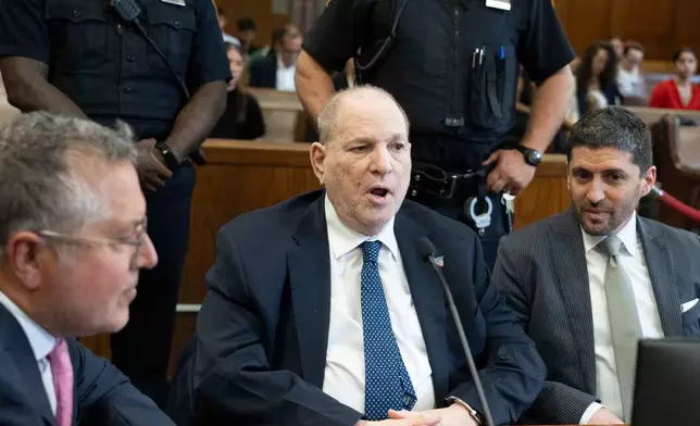 Harvey Weinstein appears in Manhattan Supreme Court Thursday, June 25, 2026 in New York. (Steven Hirsch/New York Post via AP, Pool)