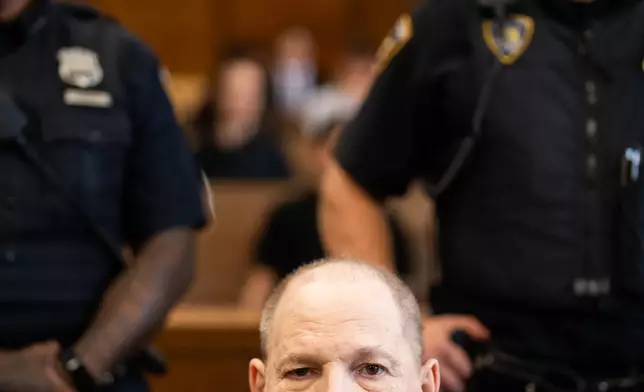 Harvey Weinstein appears in Manhattan Supreme Court Thursday, June 25, 2026 in New York. (Adam Gray/Pool Photo via AP)