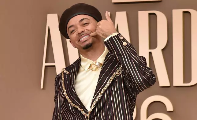 Miles Minnick arrives at the BET Awards on Sunday, June 28, 2026, at the Peacock Theater in Los Angeles. (Photo by Richard Shotwell/Invision/AP)