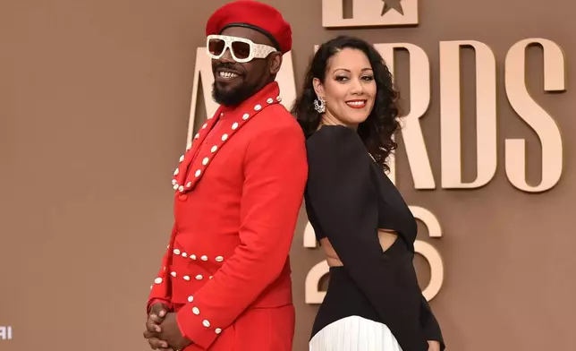 Malcolm Barrett, left, and Cynthia Kaye McWilliams arrive at the BET Awards on Sunday, June 28, 2026, at the Peacock Theater in Los Angeles. (Photo by Richard Shotwell/Invision/AP)