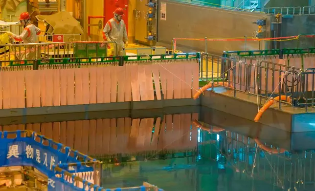 FILE - The operation floor inside the Unit 6 reactor building is pictured during a media tour at Tokyo Electric Power Company Holdings' (TEPCO) Kashiwazaki-Kariwa nuclear power station in Kariwa Village, Niigata prefecture, Japan on Friday, May 1, 2026. (Toru Hanai/Pool Photo via AP, File)
