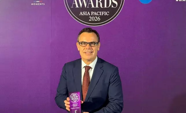Mr Stuart Deeson, Senior Vice President - Hotels at Galaxy Entertainment Group, represented Galaxy Macau, celebrating the accolade of "Asia Pacific's Top 10 Integrated Resorts" at the Travel + Leisure Luxury Awards Asia Pacific 2026. Galaxy Macau once again celebrates a distinguished roster of awards in 2026, reflecting its commitment to world-class hospitality and exceptional luxury experiences across its acclaimed hotel, spa and swimming pool portfolios.