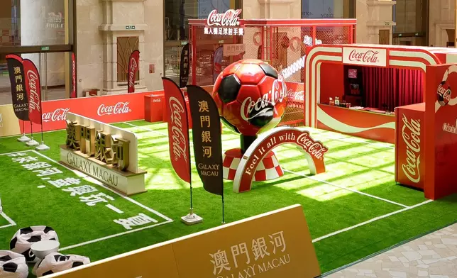 Galaxy Macau x Coca-Cola brings football fever to East Square with a high-tech, interactive pitch—where guests can pilot drone-powered footballs and score exclusive rewards, alongside capturing share-worthy moments, in an electrifying summer experience.