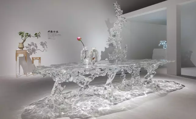 Ethereal Stone: A Modern Table – 4.2-metre-long and only eight pieces in the world – draws inspiration from the classic anecdote of Mi Fu reverently addressing a scholar's rock, reflecting the deep-rooted Chinese tradition of stone appreciation and its unique cultural heritage.