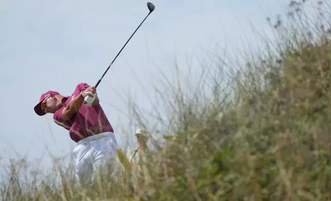 Lucas Herbert of Australiaplays off the 13th tee during the second day of the British Open Golf championships at Royal Birkdale golf club, in Southport, England, Friday, July 17, 2026. (AP Photo/Jon Super)