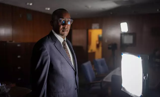 Los Angeles County medical examiner, Dr. Odey Ukpo, poses for a portrait on Tuesday, June 16, 2026, in Los Angeles. (AP Photo/Jae C. Hong)