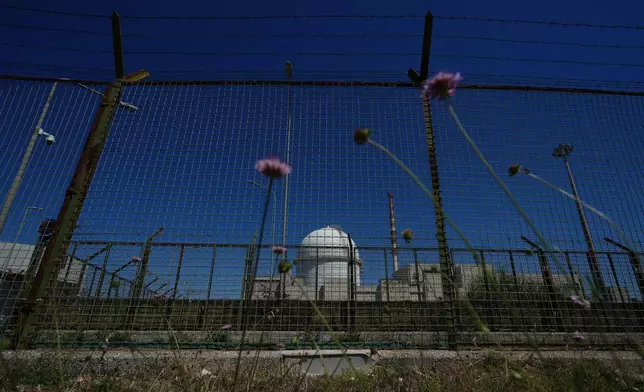 A view of a small reactor of the former nuclear power plant of Latina, Italy, Thursday, June 18, 2026. (AP Photo/Alessandra Tarantino)