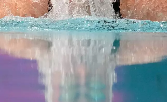 South Africa's Olivia Nel competes in the women's 100 meter breaststroke semifinal swimming event at the Commonwealth Games in Glasgow, Scotland, Saturday, July 25, 2026. (AP Photo/Manish Swarup)