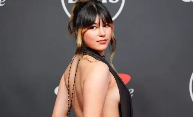 Alysa Liu arrives at the ESPY Awards at Lincoln Center on Wednesday, July 15, 2026, in New York. (AP Photo/Yuki Iwamura)