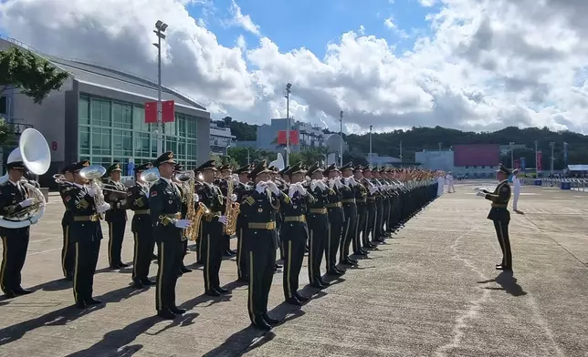 The stirring music performed by the military band, Photo by Bastille Post