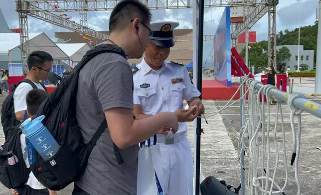 Visitors can also try their hand at knot-tying at the experience area. Photo by Bastille Post