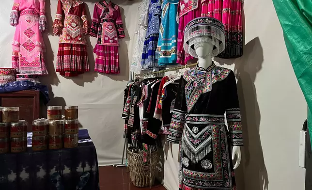The Miao ethnic costumes sold at the scenic area, Photo by Bastille Post