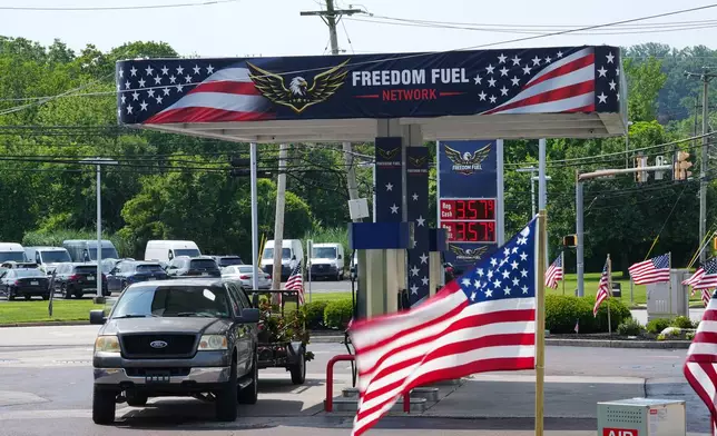 Shown is a Freedom Fuel Network gas station in Dresher, Pa., Friday, July 10, 2026. (AP Photo/Matt Rourke)