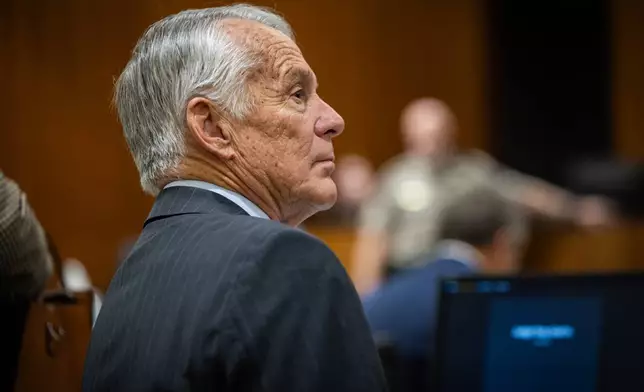 Defense attorney Michael Burt looks on during a preliminary hearing for Tyler Robinson, the Utah man accused of fatally shooting Charlie Kirk, at the 4th District Court in Provo, Utah, Wednesday, July 8, 2026. (Tess Crowley/The Deseret News via AP)