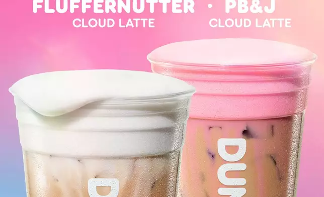 Dunkin' brings the nostalgic flavors of peanut butter and Fluffernutter to a lineup of creamy, dessert-inspired Cloud Lattes, frozen beverages and espresso drinks.