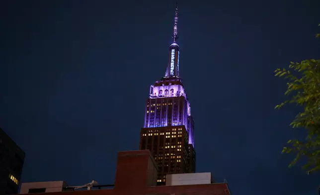 The Empire State Building is viewed across from Madison Square Garden on Friday, July 3, 2026, in New York. (Photo by Andy Kropa/Invision/AP)
