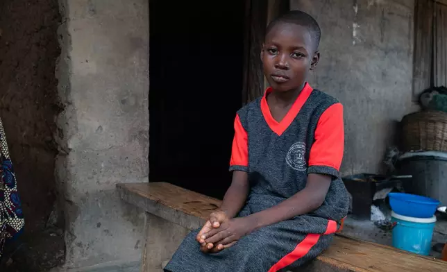 Lydia Adewole, a student that was kidnapped with others from a school by al-Qaida-linked fighters is photographed after she was released in Esinele, Southwestern, Nigeria, July 17, 2026. (AP Photo/Pelumi Salako)