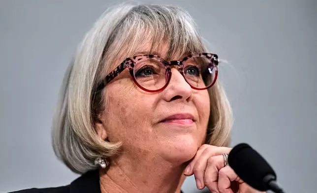 Anthea Hartig, Director of the National Museum of American History, part of the Smithsonian Institute, testifies during a House Committee on Oversight and Government Reform Subcommittee on Delivering on Government Efficiency hearing about the Smithsonian, Tuesday, July 21, 2026, in Washington. (AP Photo/Jacquelyn Martin)