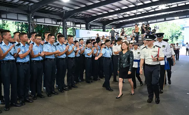 SCST inspects passing-out parade at HK Police College Source: HKSAR Government Press Releases