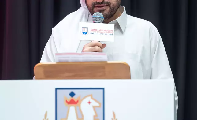 The opening ceremony was graced by the presence of Mr. Hisham Al-Taher, General Secretary of the Asian Chess Federation. Photo source: Hong Kong China Chess Federation
