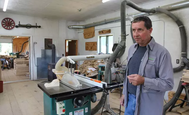 Louie Pelletier, the brother of Troy Jackson's longtime partner, Lana Pelletier, poses for a portrait, July 27, 2026, in Allagash, Maine. (AP Photo/Kimberlee Kruesi)