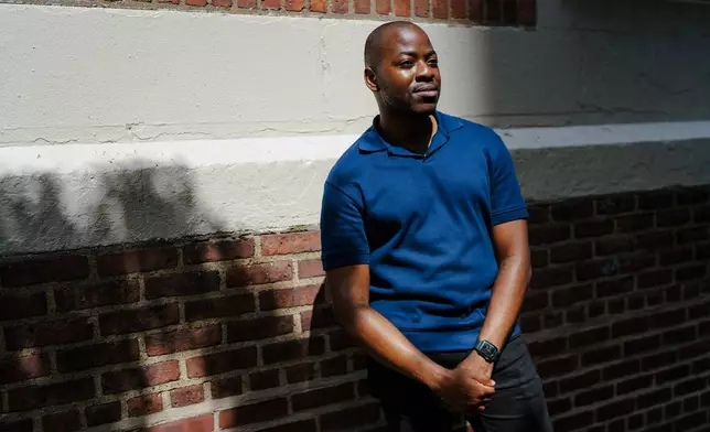Floyd Jones, the founder of BackBlack, an initiative that supports underfunded Black-led nonprofits, poses for a portrait in Washington Heights, Wednesday, Aug. 19, 2026, in New York. (AP Photo/Angelina Katsanis)
