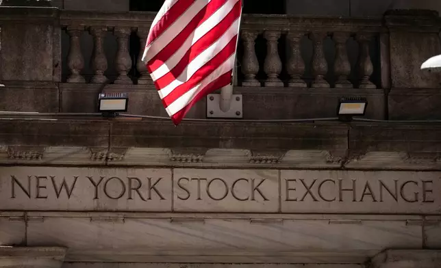 A general view shows the New York Stock Exchange, Friday, Aug. 7, 2026, in New York. (AP Photo/Yuki Iwamura)