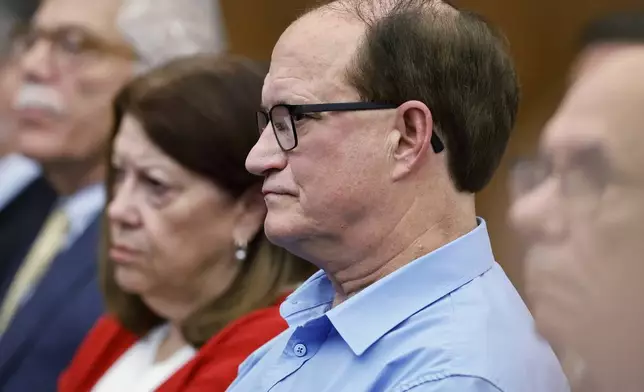 Lindsay Clancy's parents Paula And Mike Musgrove listen to testimony during Clancy's murder trial at Plymouth Superior Court, Monday, Aug. 24, 2026 in Plymouth, Mass. (Greg Derr/The Patriot Ledger via AP, Pool)